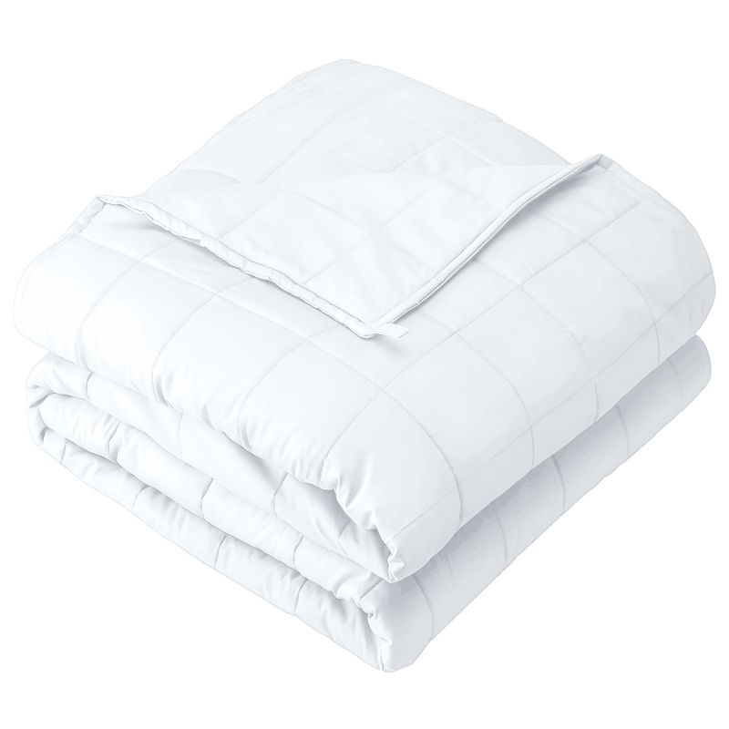 12 lb 48" x 72" Weighted Blanket Cotton White by Bare Home