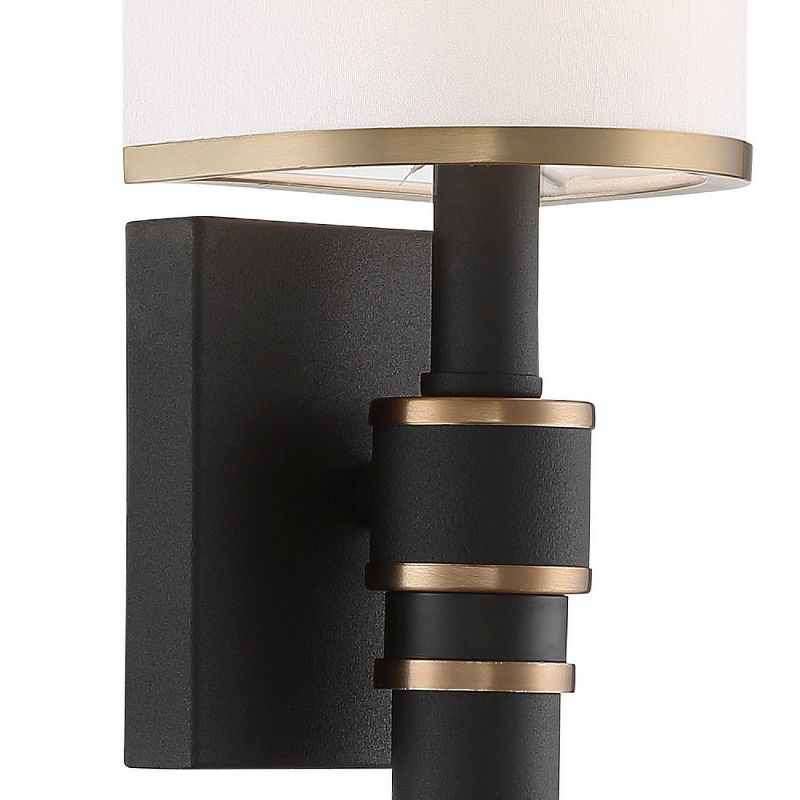 Crystorama Lighting Sloane 1 - Light Sconce in  Vibrant Gold/Black Forged