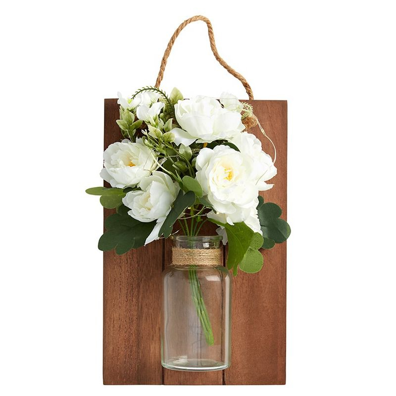 The Lakeside Collection Floral Wall Sconces - White Flowers