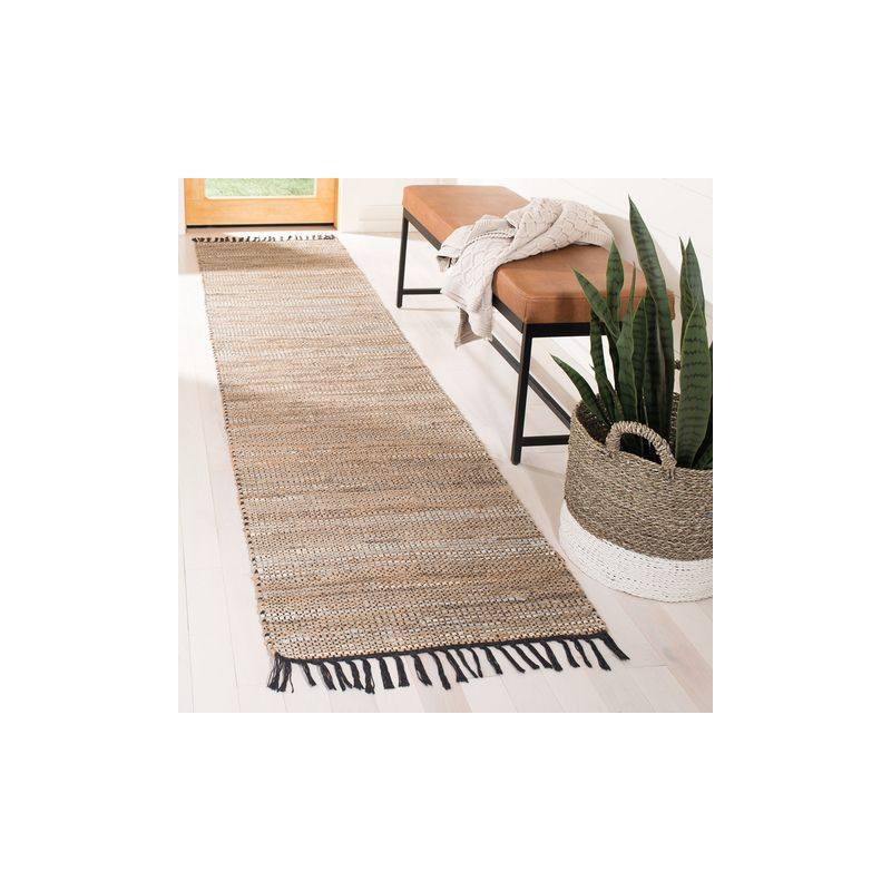 Vintage Leather VTL203 Hand Woven Indoor Accent Rug - Beige - 2'3"x4' - Safavieh