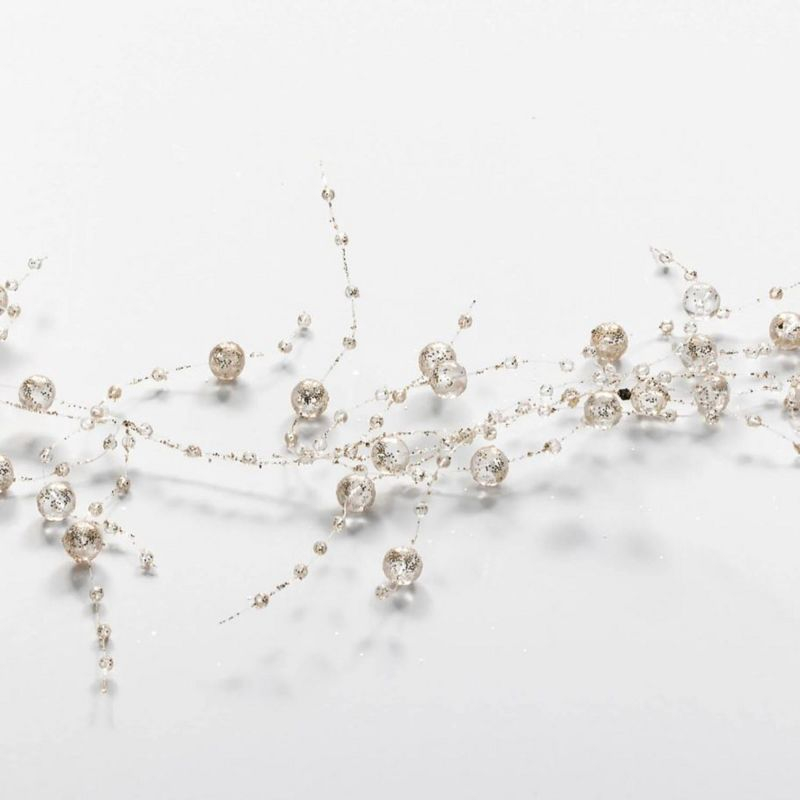 Sullivans Glittered Bead Garland 72"L Gold