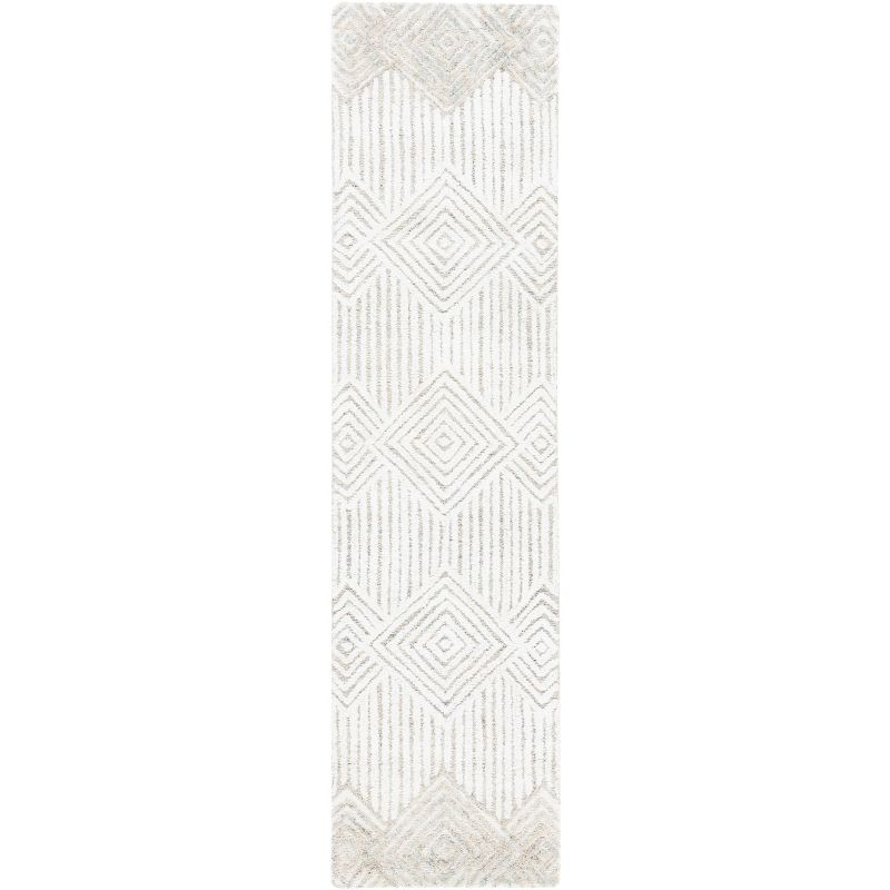 Metro MET401 Hand Tufted Runner Rug - Beige/Ivory - 2'3"x9' - Safavieh.