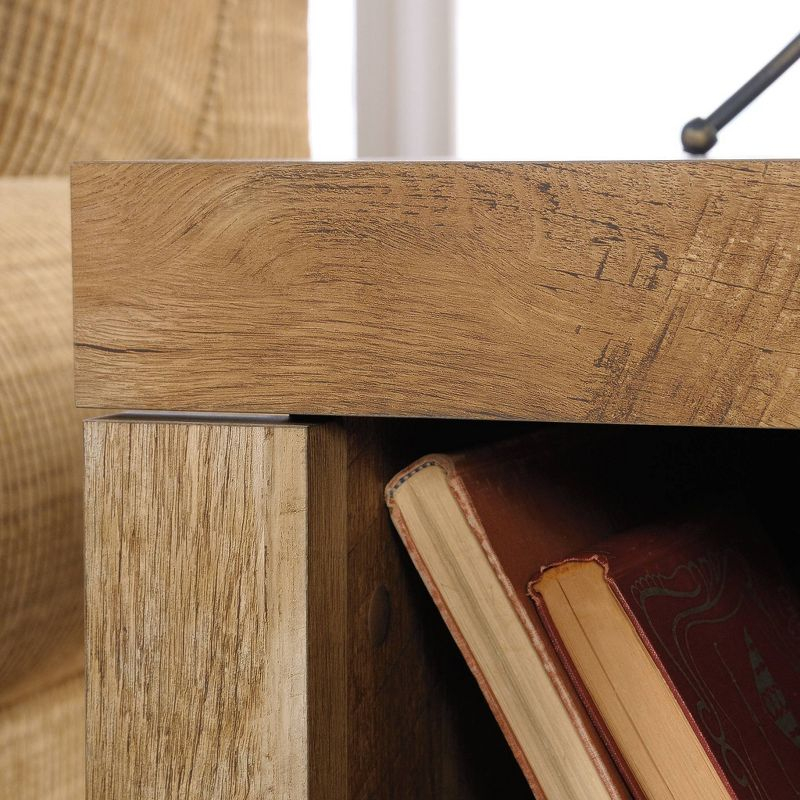 Dakota Pass End Table Light Brown - Sauder: Hidden Storage, Open Shelf, Slide-Out Surface