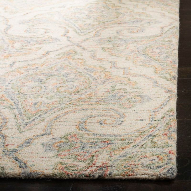 Aubusson AUB103 Hand Tufted Area Rug - Ivory/Green - 4'x6' - Safavieh.