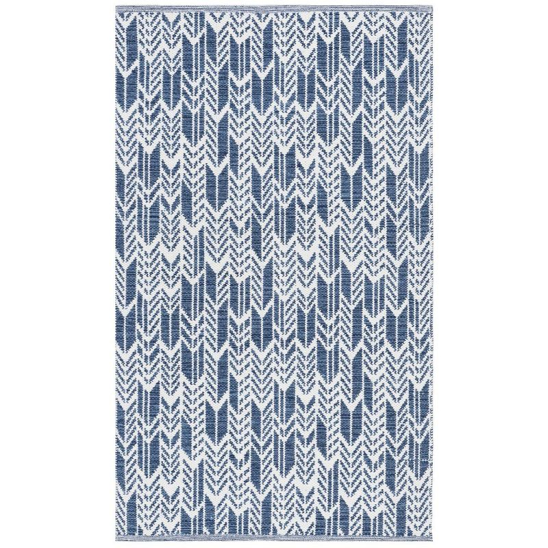 Montauk MTK609 Hand Woven Indoor Accent Rug - Navy/Ivory - 3'x5' - Safavieh