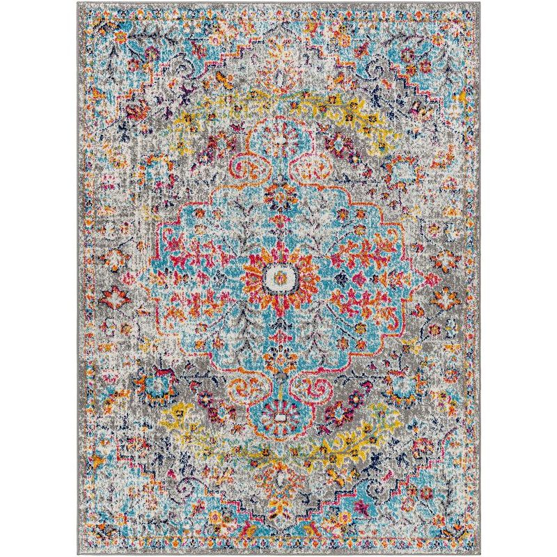 Mark & Day Olivia 5'3"x7'3" Rectangle Woven Indoor Area Rugs Teal/Beige