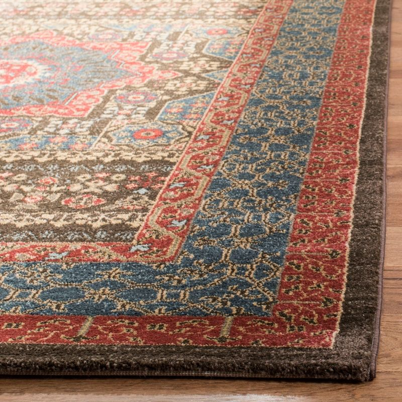 Mahal MAH620 Power Loomed Indoor Area Rug - Navy/Red - 5'1"x7'7" - Safavieh.