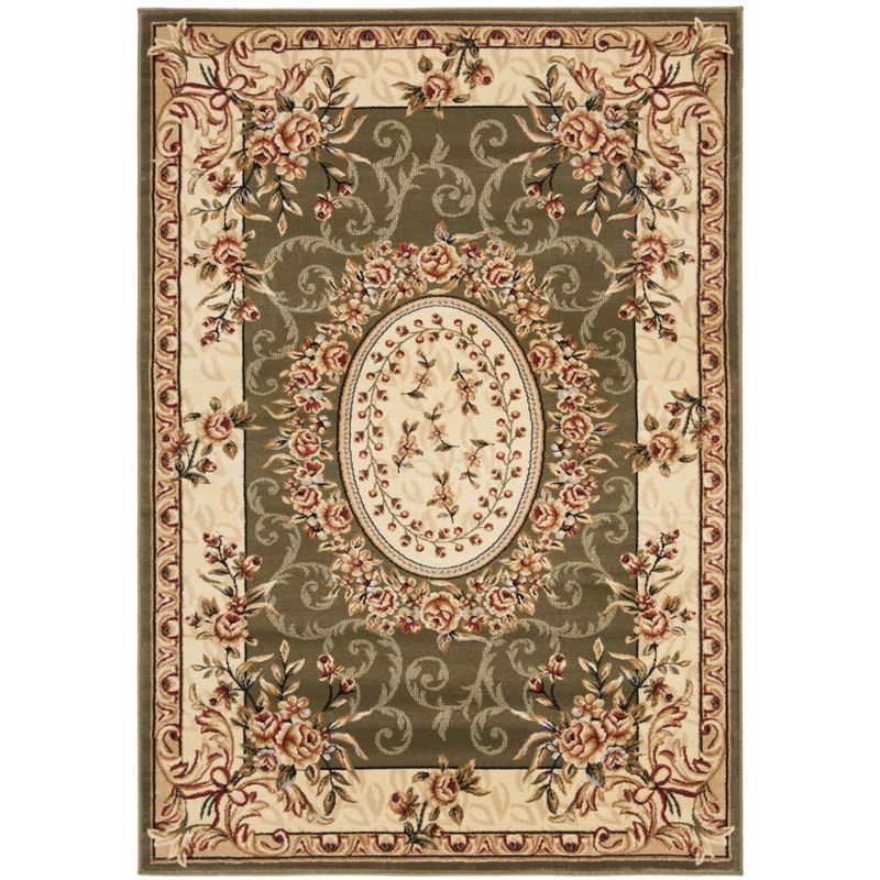 Lyndhurst LNH328 Power Loomed Area Rug - Sage/Ivory - 9'x12' - Safavieh