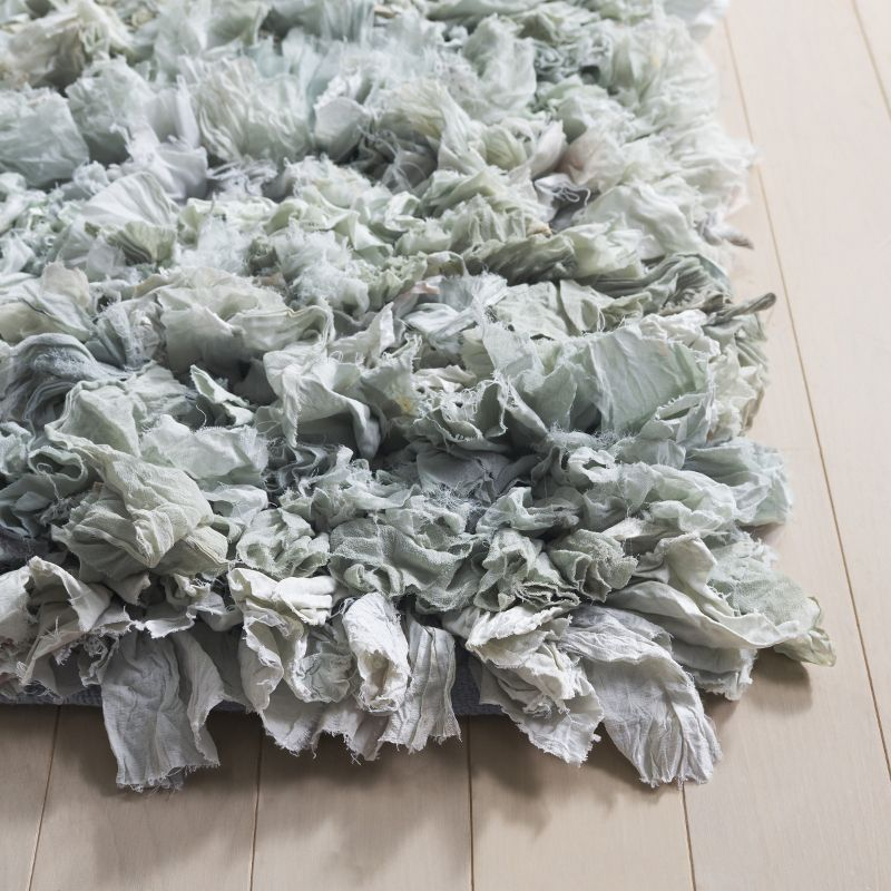 Rio Shag SG951 Hand Loomed Indoor Area Rug - Light Green - 5'x8' - Safavieh