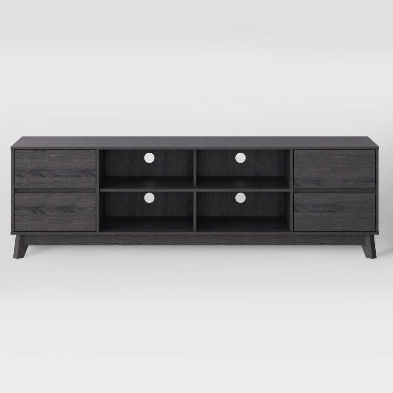 Hollywood Wood Grain TV Stand for TVs up to 85" with Drawers Gray - CorLiving