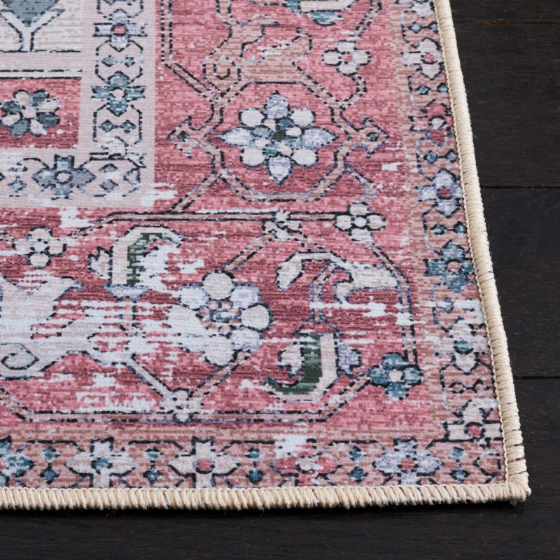 Tucson Vintage Persian TSN102 Power Loomed Machine Washable Skid-Resistant Indoor Area Rug - Grey Blue/Rust - 8'x10' - Safavieh