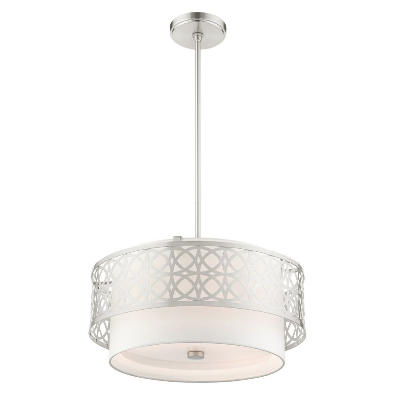 Livex Lighting Calinda 4 - Light Pendant in  Brushed Nickel