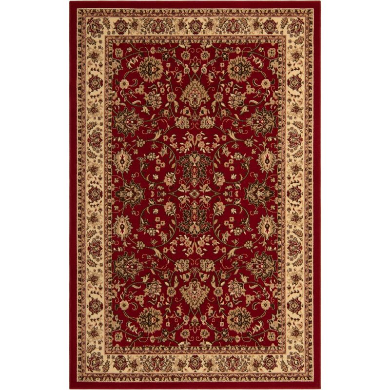 Unique Loom 6' 0 x 9' 0 Sialk Hill Washington Burgundy Area Rug