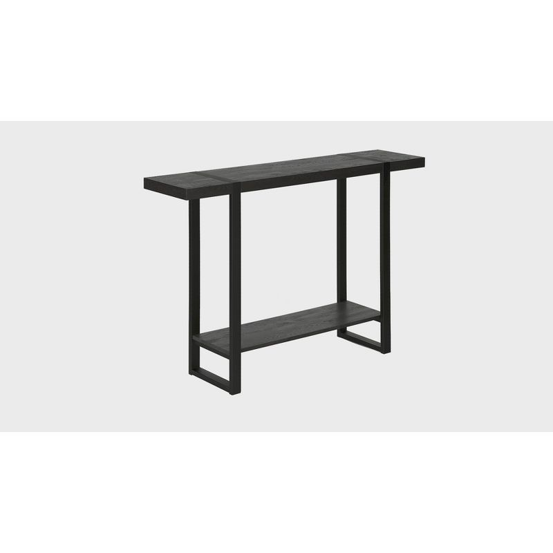 Monarch Specialties Accent Table Console Entryway Narrow Sofa Living Room Bedroom Black Laminate Black Metal Contemporary Modern