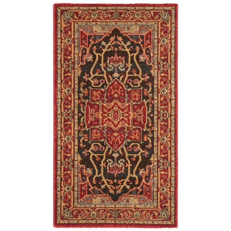 Mahal MAH625 Power Loomed Indoor Accent Rug - Red/Red - 2'2"x4' - Safavieh.