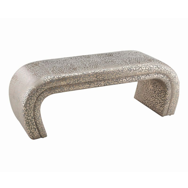 TOV Furniture Kenya Velvet Bench Lavender 48"W x 18.8"D x 18.8"H
