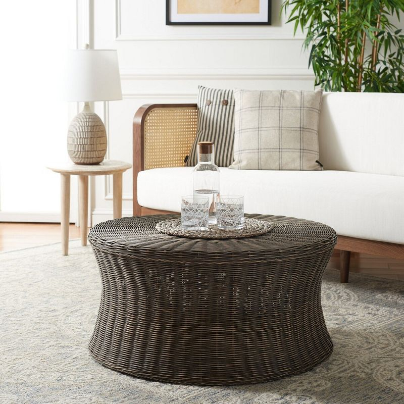 Ruxton Coffee Table - Dark Brown - Safavieh