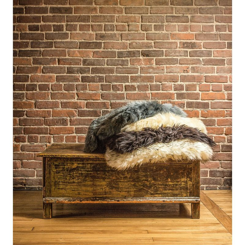 Natural Milan Sheepskin Single Rug | Logan berry | 2'x3'