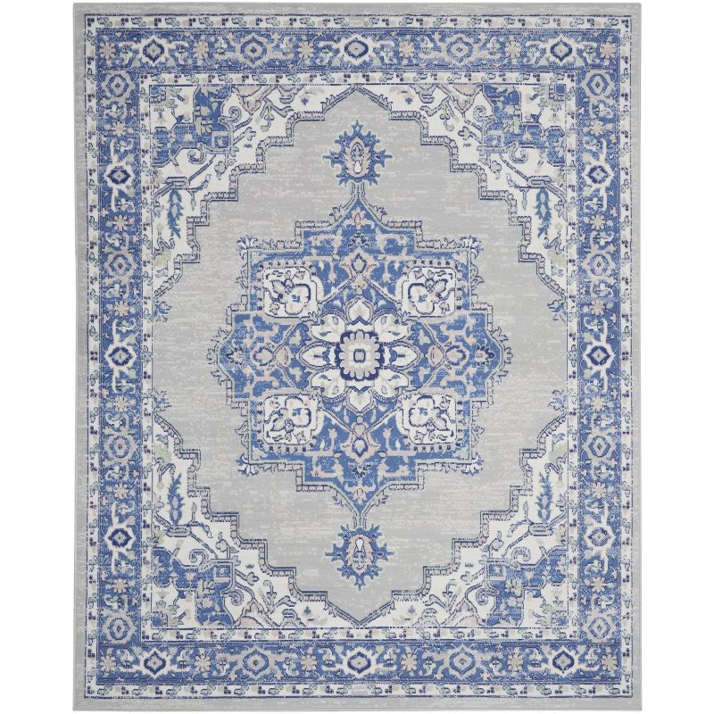 Nourison Whimsicle WHS03 Indoor only Area Rug - Grey Blue 8' x 10'