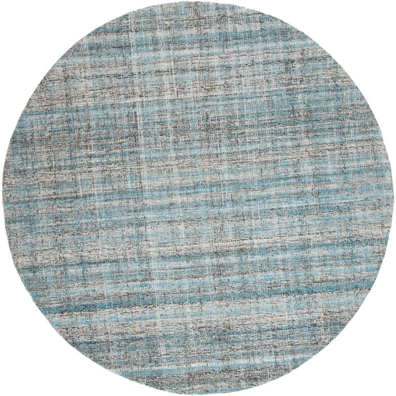 Abstract ABT141 Handmade Indoor Area Rug - Blue/Multi - 6' Round - Safavieh