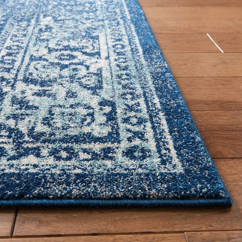 Evoke EVK256 Power Loomed Area Rug - Navy/Ivory - 5'3"x7'6" - Safavieh.