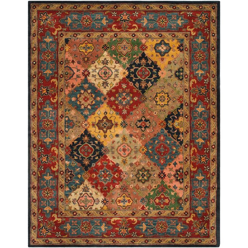 Heritage HG926 Hand Tufted Area Rug - Red/Multi - 7'6"x9'6" - Safavieh.