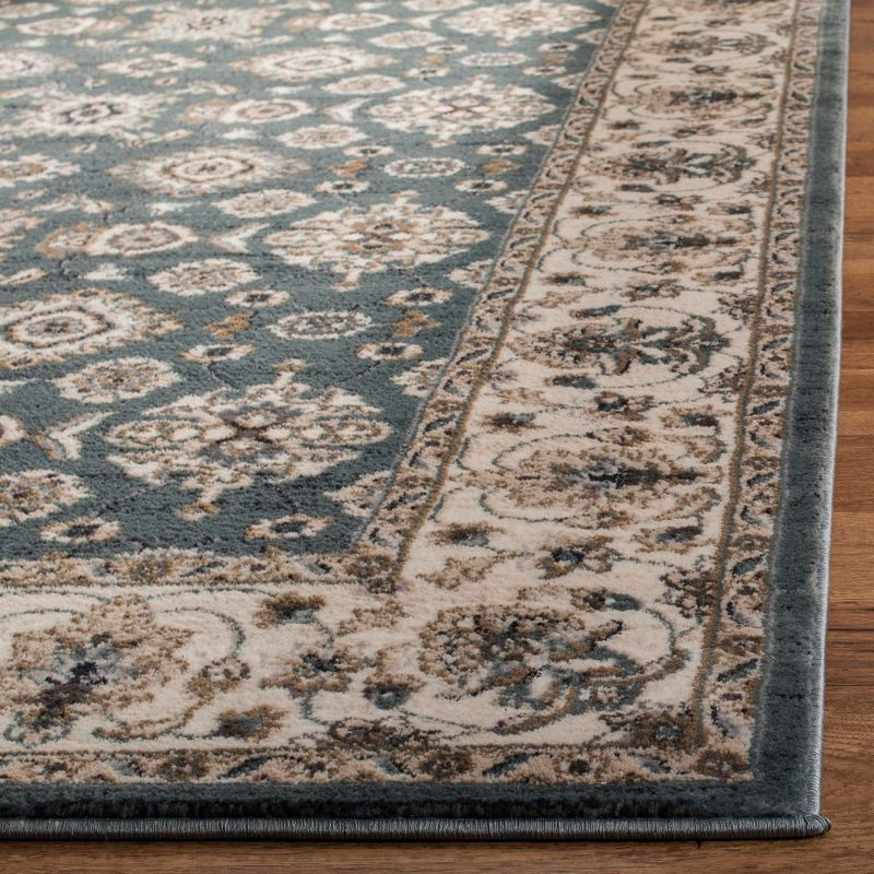 Lyndhurst LNH332 Power Loomed Runner Rug - Teal/Cream - 2'3"x8' - Safavieh.