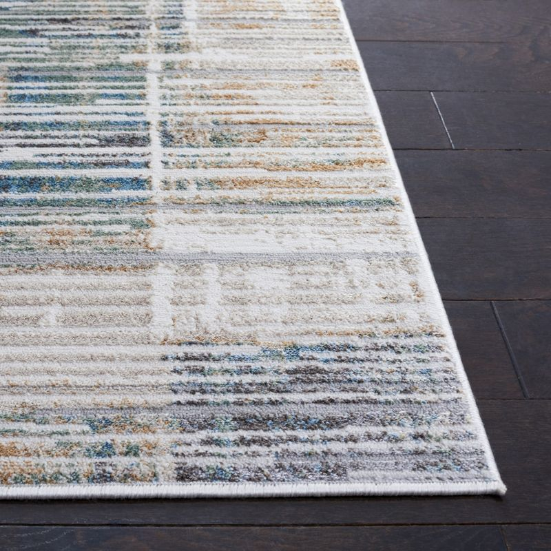 Bel Air BLA226 Power Loomed Area Rug - Dark Grey/Gold - 8'x10' - Safavieh.