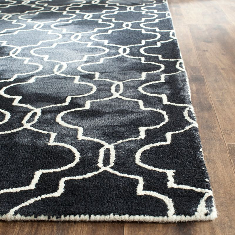 Dip Dye DDY676 Hand Tufted Area Rug - Graphite/Ivory - 5'x8' - Safavieh.