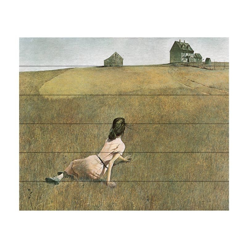 Trademark Fine Art 18"x22" Andrew Wyeth Christina's World Wood Slat Art: UV Ink, Ready to Hang