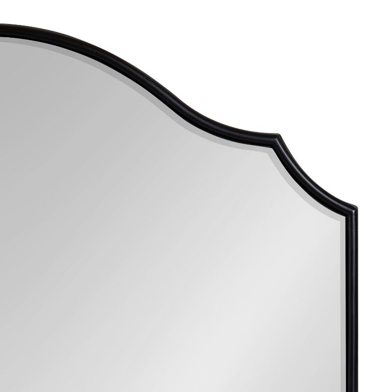 Kate and Laurel Leanna Framed Arch Wall Mirror, 32x28, Black