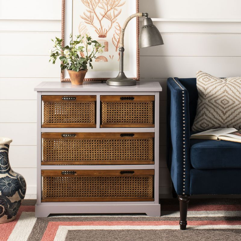 Jackson 4 Drawer Unit - Quartz Grey - Safavieh