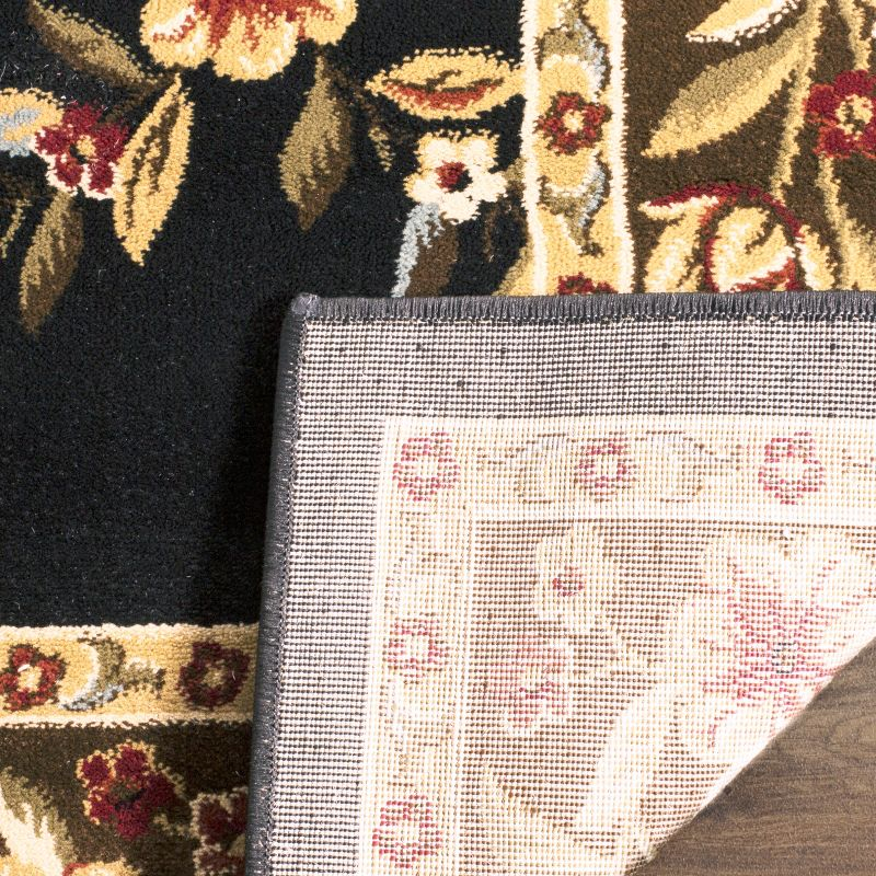 Lyndhurst LNH557 Power Loomed Runner Rug - Black/Brown - 2'3"x8' - Safavieh