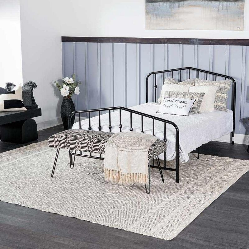 Hauteloom Rectangle Area Rug   White