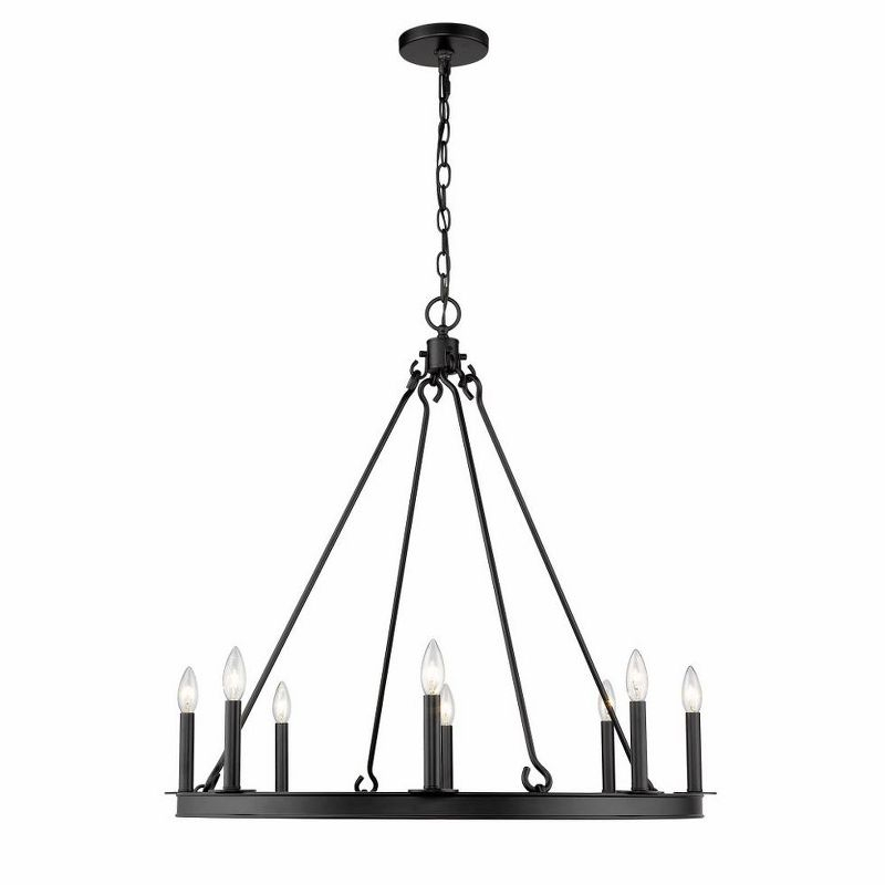 Z-Lite Barclay 8 - Light Chandelier in  Matte Black