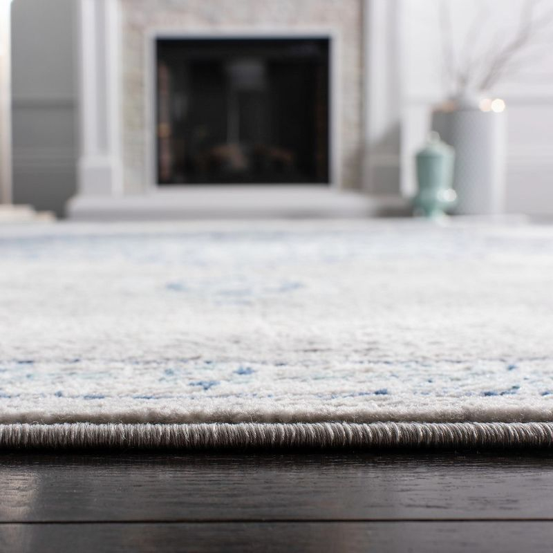 Brentwood BNT849 Power Loomed Area Rug - Navy/Light Grey - 8'x10' - Safavieh.