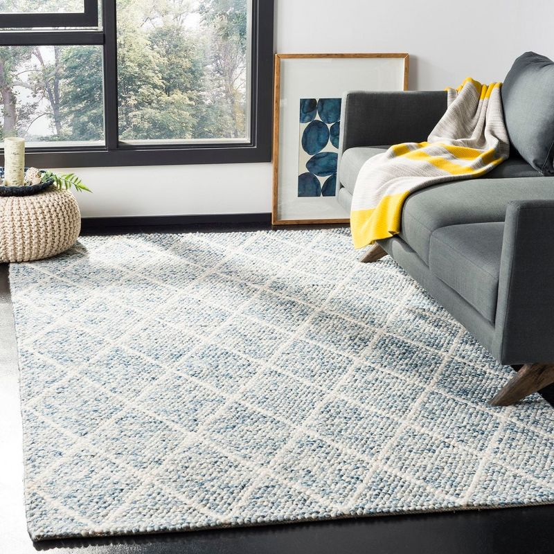Natura NAT712 Hand Woven Area Rug - Ivory/Blue - 6'x9' - Safavieh.