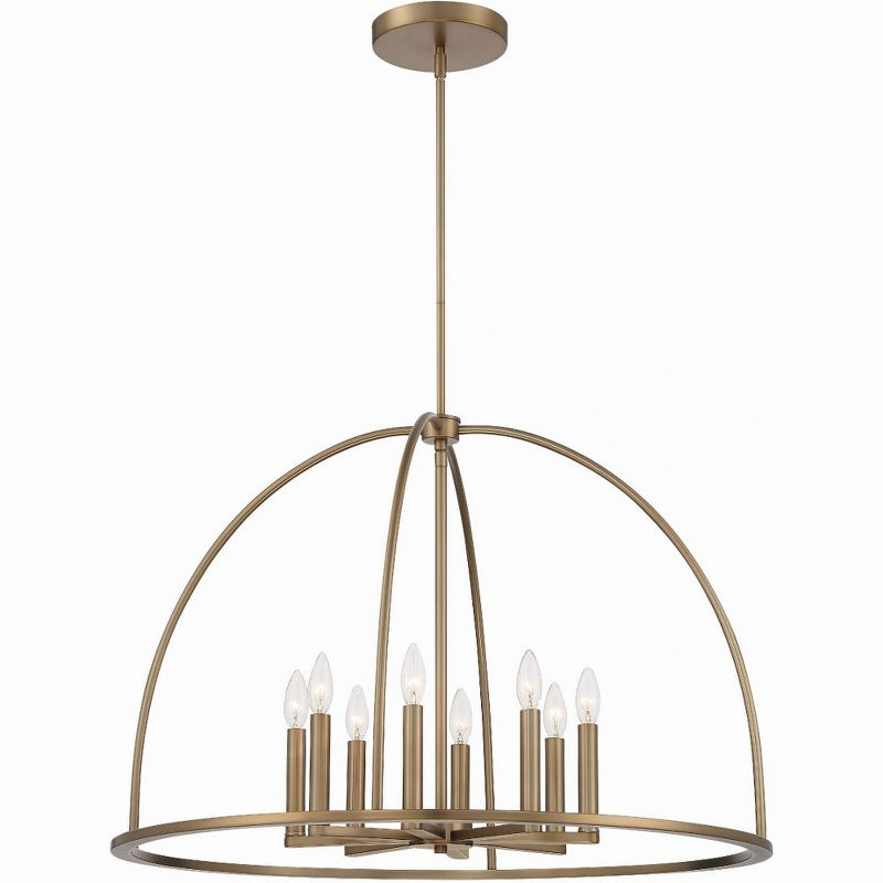 Crystorama Lighting Abbott 8 - Light Chandelier in  Vibrant Gold