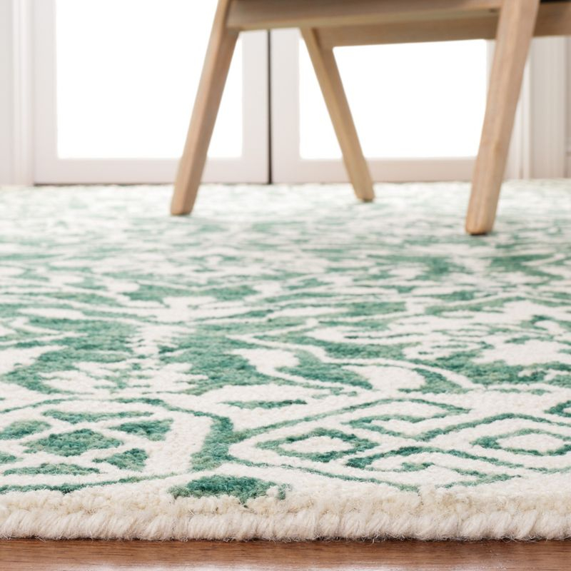 Dip Dye DDY901 Hand Tufted Area Rug - Dark Green/Ivory - 5'x8' - Safavieh.