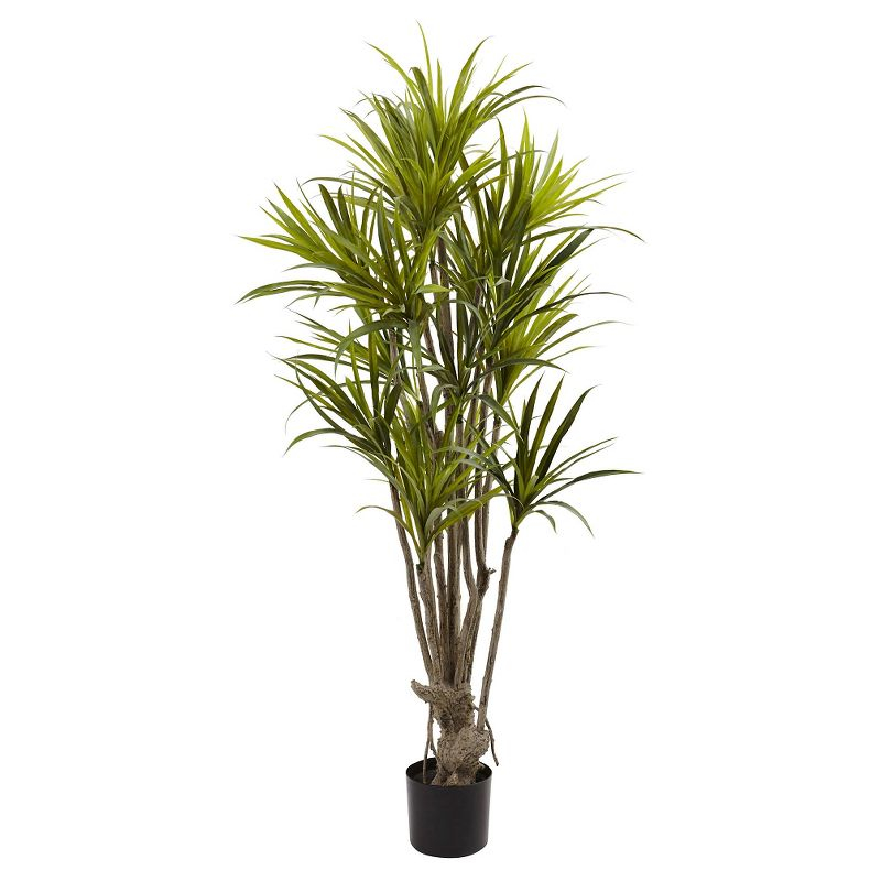 Nearly Natural, Dracaena Silk Tree - (5"): Lush Foliage, Indoor Decor, No Maintenance Required