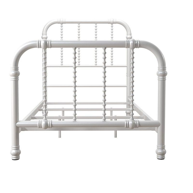 DHP Jenny Lind Metal Bed, White, Twin