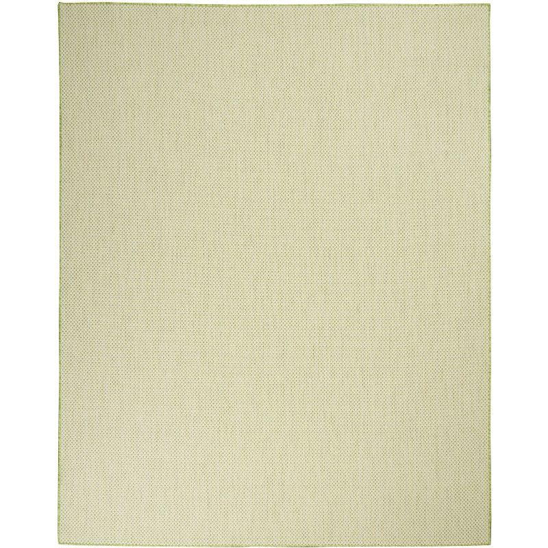 Nourison Courtyard COU01 Indoor/outdoor Area Rug - Ivory Green 8' x 10'