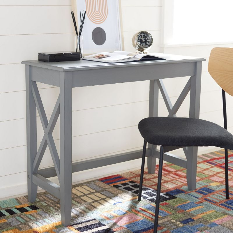 Kaytee Desk - DSK5713 - Distressed Grey - Safavieh