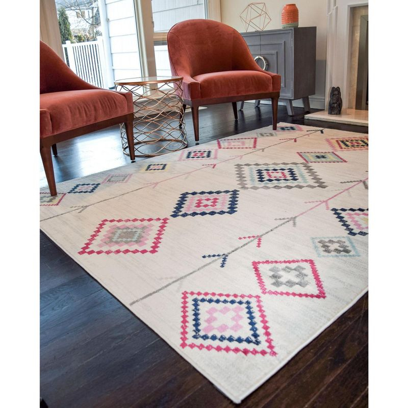 Rugs America Soleil BR15A Ivory Area Rug for Dining Room Rug Neutral Rug Living Room Rug Kitchen, 2'x4'