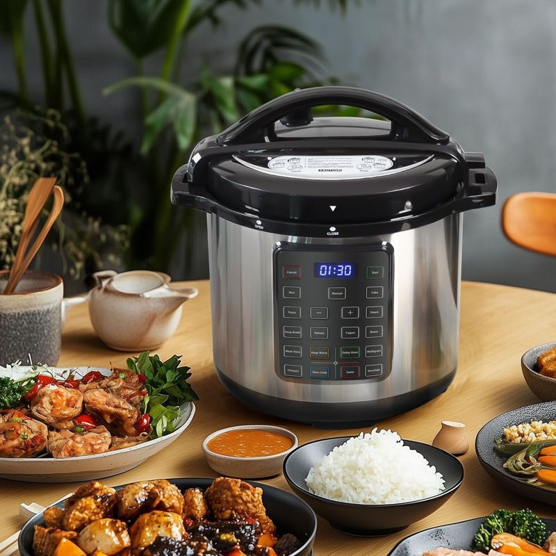 JIONJOY 16-in-1 Stainless Steel Electric Pressure Cooker: Multi - function Cooker with Digital Controlr- 8 Quarts