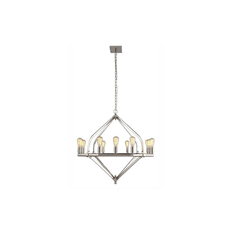 Elegant Lighting Illumina 12 light polished Nickel Pendant