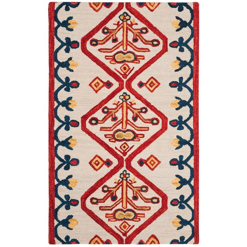 Aspen APN703 Hand Tufted Area Rug - Ivory/Multi - 4'x6' - Safavieh..