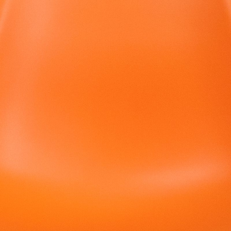 Merrick Lane Orange Polypropylene Accent Chair with Metal Braced Wooden Legs