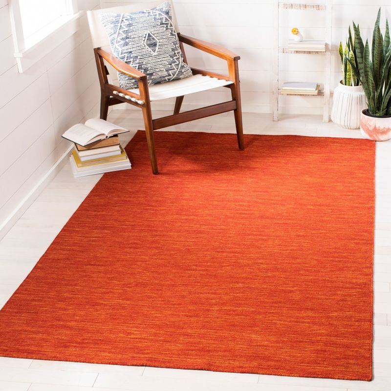 Kilim KLM850 Hand Loomed Area Rug - Red/Rust - 4'x6' - Safavieh