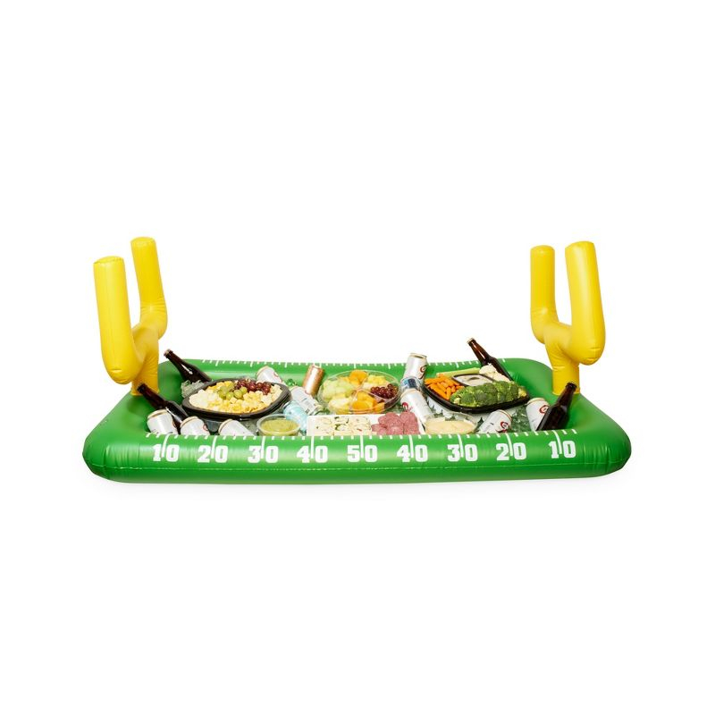 True Zoo Inflatable Football Field Cooler Bar, Party Drink Cooler, Novelty Inflatable Beer Cooler, Ice Bucket, 511" x 118", Set of 1